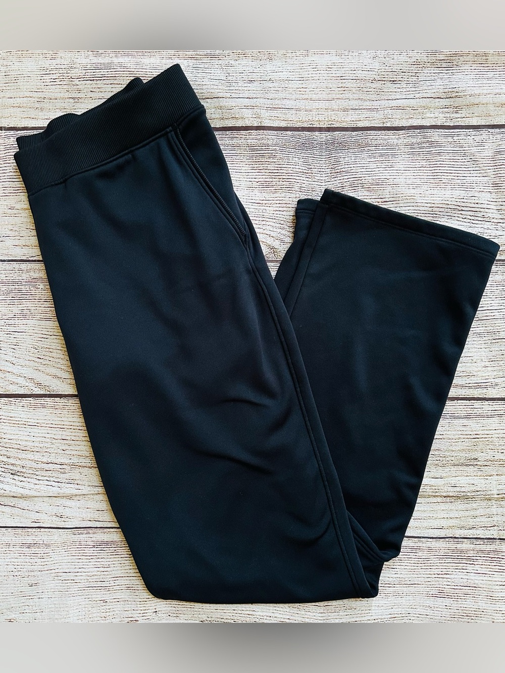 Under Armour Black Coldgear Loose Athletic Fleece Sweatpants Ladies Sz M